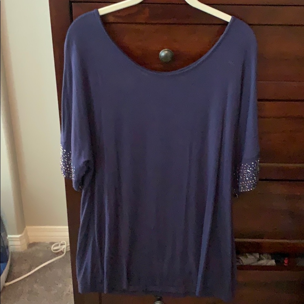 BKE Navy Dress Top